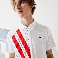 But when they became 92% polyester. Men S Lacoste Sport X Novak Djokovic Print Stretch Jersey Polo Shirt Lacoste