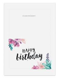 Free Printable Birthday Cards For Women With Its Stunning Brush Lettering And Watercolour Florals This Printable B Happy Birthday Cards Printable Free Printable Birthday Cards Birthday Cards For Mom