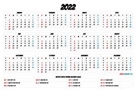 2022 printable calendar one page with holidays. 2022 Calendar Printable Pdf 6 Templates In 2021 Yearly Calendar Template Calendar Printables Calendar Template