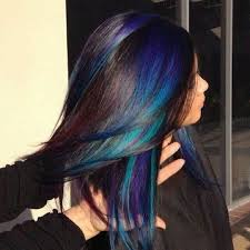 Deep Violet Blue And Bright Turquoise Hair Hair Styles Hair Color Streaks Hairstyles Haircuts