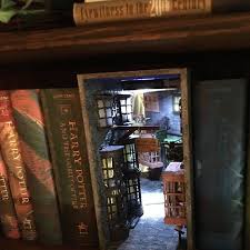Download Book Nook Magic Alley Booknook Book Shelf Inserts Premade Book Etsy Book Nooks Library Decor Bookshelf Art