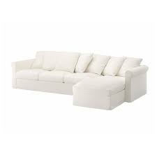 Gronlid 4er Sofa Mit Recamiere Inseros Weiss Ikea Osterreich In 2020 Chaise Sectional Deep Seat Cushions
