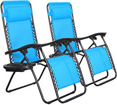 For instant relaxation, choose a clever zero gravity chair or massaging recliner—the anecdote to a long work day! Songmics Zero Gravity Chairs Set Of 2 Outdoor Lounge Chairs Blue Walmart Com Walmart Com