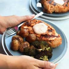While the chicken cooks, toss the. Spicy Yogurt Marinated Chicken Cait S Plate