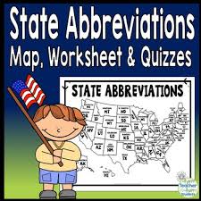 This map quiz game is here to help. State Abbreviations Maps Worksheet Quiz Test With 2 Difficulty Options