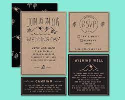 For Wording On Invitations About Camping Mountain Wedding Invitations Wedding Invitations Rustic Wedding Invitation Inspiration