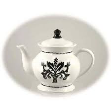 Black And White Teapot Black And White Teapots Tea Pots Black And White Tea Cups