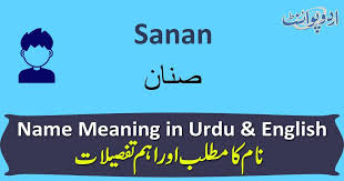 The page not only provides urdu meaning of sane but also gives extensive definition in english language. Sanan Name Meaning In Urdu ØµÙ†Ø§Ù† Sanan Muslim Boy Name