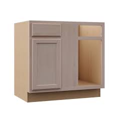 Blind base & wall cabinet specifications: Hampton Bay Hampton Assembled 36x34 5x24 In Blind Base Corner Cabinet In Unfinished Beech Kbbc45 Uf The Home Depot Corner Cabinet Unfinished Kitchen Cabinets Unfinished Cabinets