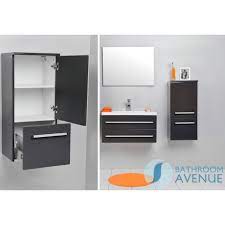 Bathroom cabinets & storage solutions. Modern Wall Hung Bathroom Cabinet Grey Contemporary Wall Hung Bathroom Storage Unit Grey
