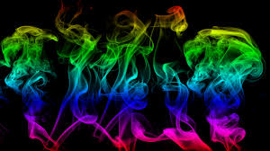 Dust particles trapped in a blue and pink light circle. Rainbow Smoke Wallpaper By Camymac On Deviantart