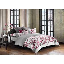 Bring the beauty of nature to your bedroom with the n natori cherry blossom reversible comforter mini set. N Natori Cherry Blossom Mini Duvet Set King Multicolored Walmart Com Walmart Com