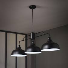 Nous vous invitons à privilégier messenger. Suspension E27 Style Industriel Lincoln Metal Noir 3 X 40 W Corep Luminaires Salle A Manger Luminaire Design Luminaire
