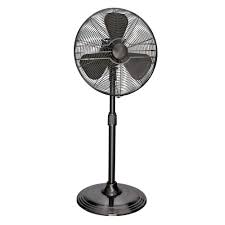 Hunter Retro 16 In Pedestal Fan With All Metal Construction In Onyx Copper 90439 The Home Depot Stand Fan Pedestal Fan Metal Construction