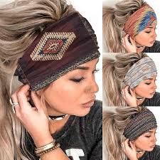 Amazon.com: FULZTEY Diademas anchas bohemias para mujer, bandas florales  vintage para la cabeza, bandana africana, bandas para el cabello,  antideslizantes, para yoga, entrenamiento, sudor, turbante grueso, de :  Belleza y Cuidado Personal