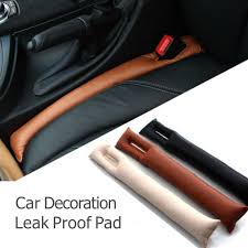 2pcs Lot Practical Car Accessory Pu Leather Car Seat Gap Padding Seam Plug Car Decoration Aperture Leak Proof Pad Free Shipping Araba Aksesuarlari Gap Araba