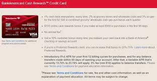 Earn 3% cash back on your choice of one of the six categories shown below. Bankamericard Cash Rewards Credit Card 150 Bonus After 500 In Purchases Doctor Of Credit