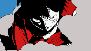 He learnt advanced armament in wano to fight kaido. Pixilart Luffy Gear 2nd One Piece By Zenos
