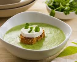 Recette De Veloute De Cresson Et Toast Au Fromage De Chevre Alimentation Recette Veloute Recette