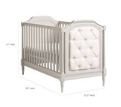 Blythe Upholstered Convertible Crib Cribs Organic Crib Mattress Pottery Barn Crib