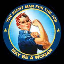 Rosie Riveter Vinyl Sticker Decal the Right Man for the Job May Be a  Woman. - Etsy