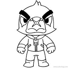 Je bent een personage uit een van de categorieën: Crow Brawl Stars Coloring Pages Black And White Xcolorings Com