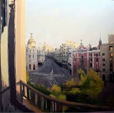 Lopez Garcia Antonio 1936 2009 11 Gran Via Arte Espanhola Pintura De Paisagem Urbana Producao De Arte