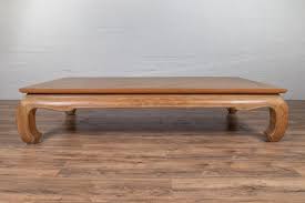 Chrome & glass coffee table mid century modern attributed james david. Large Vintage Thai Ming Dynasty Style Teak Coffee Table With Natural Patina For Sale At 1stdibs