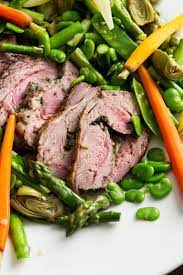 Roast Lamb Shoulder With Spring Vegetables Recipe Spring Vegetables Recipes Lamb Shoulder Roast Lamb Roast