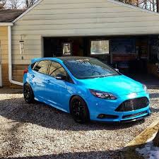Like An Angry Smurfs Amazing Blue Ford Focus St Mk3 Black Wheels And Roof Ford Focus Ford Focus St Ford