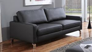 3 sitzer sofa mit federkern. Sofa Intermezzo 3 Sitzer In Schwarz Federkern Und Chromfusse 204 Cm