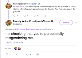 Maya forstater was not rehired as a fellow after comments expressing the belief that male people are not women. the ruling also cited a disagreement forstater had with gregor murray, councillor of a city in scotland who left their party over its institutional transphobia. Maya Forstater On Twitter Here Is An Case In Point I Am Talking About A Youth Organisation Removing A Safeguarding Loophole Gregor Murray Wants The Attention Directed Away From That Issue To