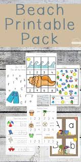 Free Beach Worksheets For Preschool K 1st Beach Theme Preschool Summer Preschool Activities Literacy Activities Preschool