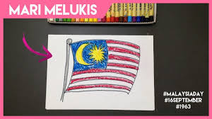 How To Draw The Flag Of Malaysia Malaysiaday Youtube