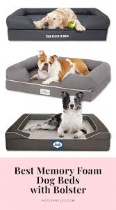 Best Memory Foam Dog Beds With Bolster Hey Djangles