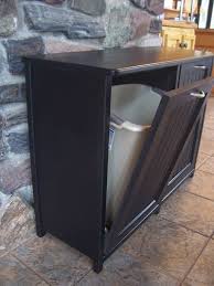 New Black Painted Wood Double Trash Bin Cabinet By Woodupnorth Can Also Be Used For A Tidy And Elegant Clothing Hamper By Cindy Home Kitchens Home Wood Kitchen