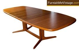 Mid Century Modern Danish Teak Dining Table By Skovby Oval Table Dining Danish Dining Table Dining Table