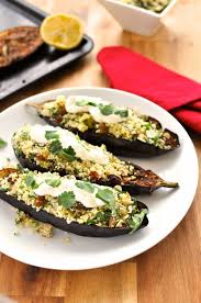 Middle Eastern Roasted Eggplant With Couscous Recipe Recipetin Eats Middle Eastern Recipes Recipes