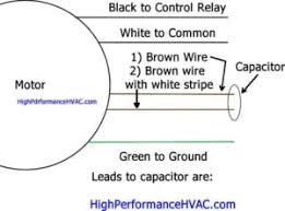 How To Wire A Run Capacitor To A Motor Blower Condenser Wiring