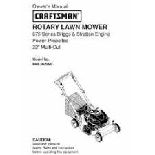 Craftsman 42 briggs & stratton 19.5 hp gas powered riding lawn tractor operator's manual. Craftsman Lawn Mower Parts Manual 944 362090