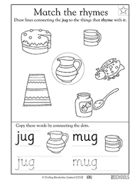 Check spelling or type a new query. Rhyming Words Jug And Mug Kindergarten Preschool Reading Writing Worksheet Greatschools