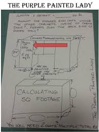 Square footage is calculated by multiplying the width by height. Free Kitchen Cabinet Q A In Macedon Saturday February 28th At 11am Purple Painted Lady Purple Paint Free Kitchen Cabinets