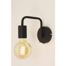minimalistische retro wandlamp demba zwart wandlamp muur verlichting badkamer verlichting