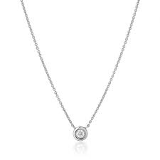 Maybe you would like to learn more about one of these? Single Bezel Set Diamond Necklace Solitaire Necklace Liven Jewelry Liven Company