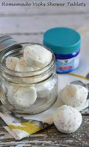 Vicks Shower Tablets Recipe Helps Clear Congestion From Colds Homemade Gifts For Men Shower Tablets Homemade