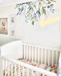 Stunning Nursery By Deannacirinobrows Featuring Our Native Garden Wall Decal This Beaut Nursery Wall Decals Girl Baby Nursery Design Baby Nursery Inspiration