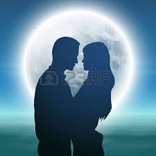 Illustration of stock vector illustration of a silhouette of loving couple hugging vector art, clipart and stock vectors. Sea With Full Moon And Silhouette Couple At Night Photo Silhouette Art Shadow Drawing Couple Silhouette