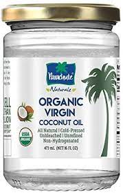 Look for virgin (or extra virgin) organic coconut oil to use on your hair and skin, and in your food. Amazon Com Parachute Naturalz 100 Organic Virgin Coconut Oil For Cooking Hair And Skin Cold Pressed Usda Certified 16 Fl Oz Glass Jar 473 Ml Grocery Gourmet Food