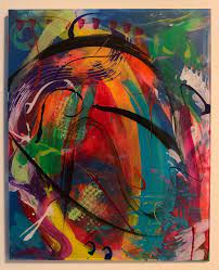 Abstract Painting On Plexiglass Abstract Painting Abstract Painting
