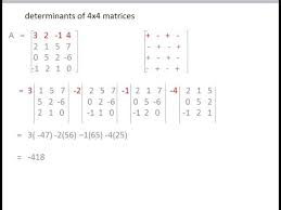 For example, if we take a matrix x, whose elements of the first column are zero. How To Calculate 4x4 Determinant